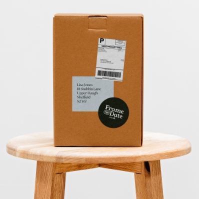 You'll receive your frame, securely posted direct to your door, or if you choose to another address.